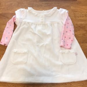 Girl’s Carter Long Sleeve Snowflake Dress